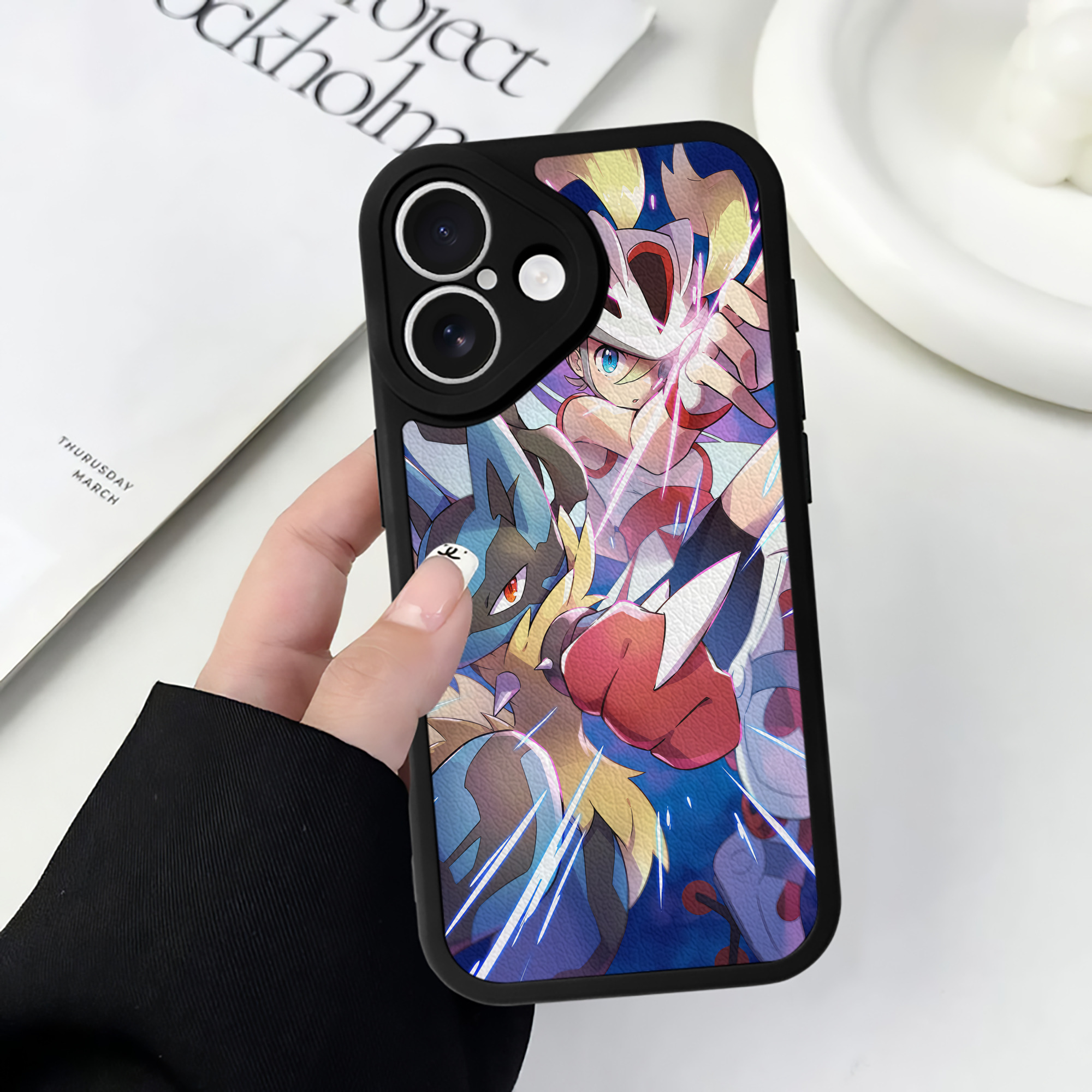 （画像用） ポケットモンスター Pokémon 【iPhone 16シリーズ対応】シリコンスマホケース（レザー調） 材質：シリコン
